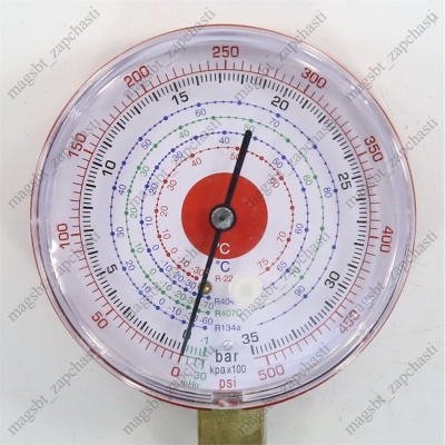 Мановакуумметр CH-134  Ø80 мм R-22, R-134, R-404, R-407 h photo 2396648