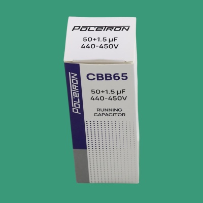 Конденсатор CBB65 50+1,5 мкф 450V совмещенный, металл photo 2394511 Конденсатор CBB65 50+1,5 мкф 450V совмещенный, металл photo 2394511