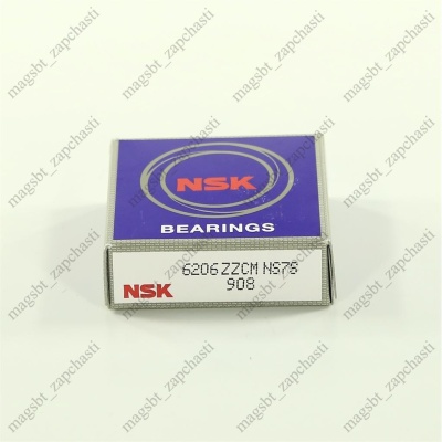 Подшипник 6206 ZZ 30x62x16 NSK photo 2400025 Подшипник 6206 ZZ 30x62x16 NSK photo 2400025