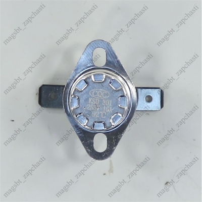 Thermostat 16A 92°C bimetallic photo 2433040