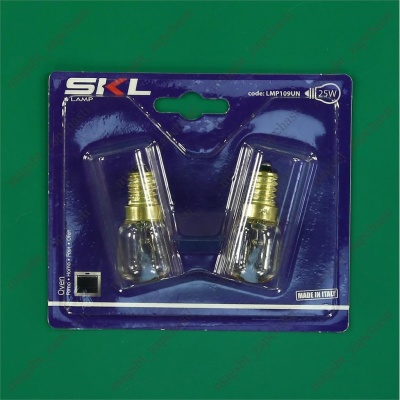 Лампа духового шкафа E14 25W 220V 300°C SKL 2 шт photo 2395800