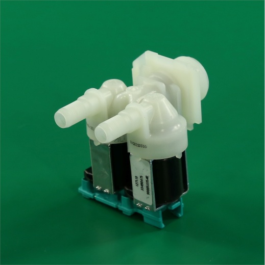 *Washing machine solenoid inlet valve 2 180° Ø10 mm chip plug left 220 V Bosch Siemens photo 1 - 