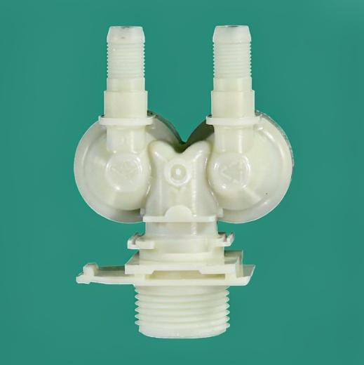 *Washing machine solenoid inlet valve 2 180° Ø10 mm chip plug right 220 V Bosch Siemens photo 2 - 
