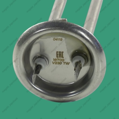* Heating element in / N 700W 220v Ш64mm anode M4 L250mm RF stainless THERMOWATT THERMEX 3170452 photo 2269317