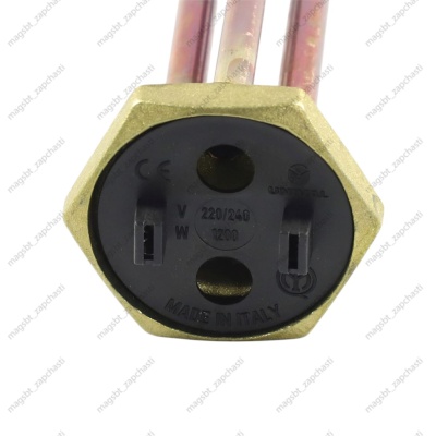 ТЭН водонагревателя 1200W 220V Ø42мм анод M6 L290мм E-RCAP медь UNIVAL photo 2406640 ТЭН водонагревателя 1200W 220V Ø42мм анод M6 L290мм E-RCAP медь UNIVAL photo 2406640