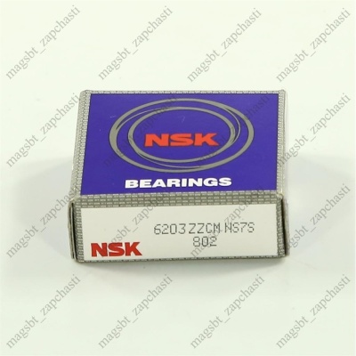 Подшипник 6203 ZZ 17x40x12 NSK photo 2399955 Подшипник 6203 ZZ 17x40x12 NSK photo 2399955