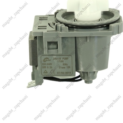 Насос посудомоечной машины сливной Fudi 4 защ 30W клеммы назад GORENJE 556915 photo 2397991